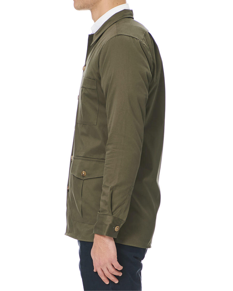 Herren | Hemden | Drake's | 3 Pocket Shacket Khaki
