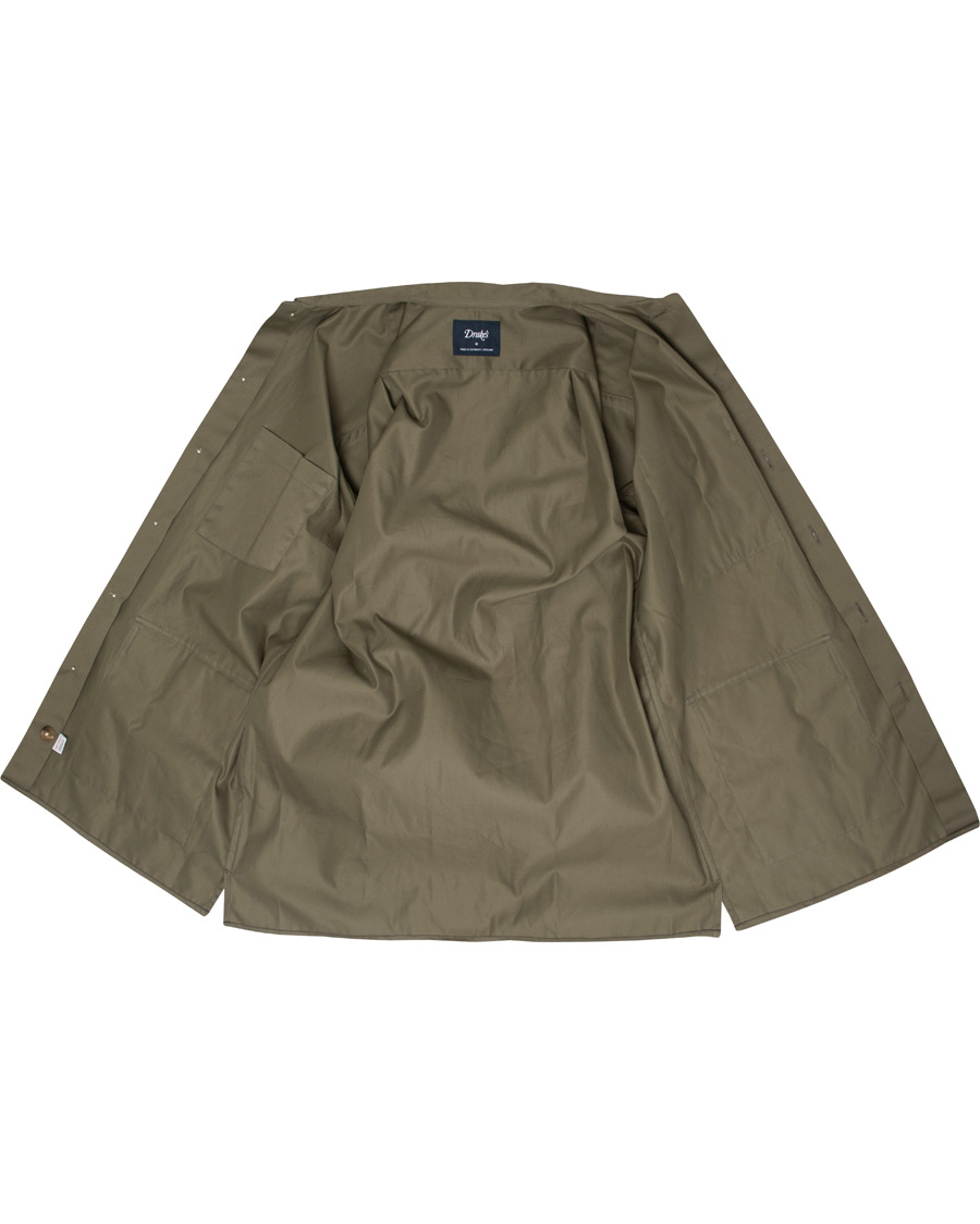 Herren | Hemden | Drake's | 3 Pocket Shacket Khaki
