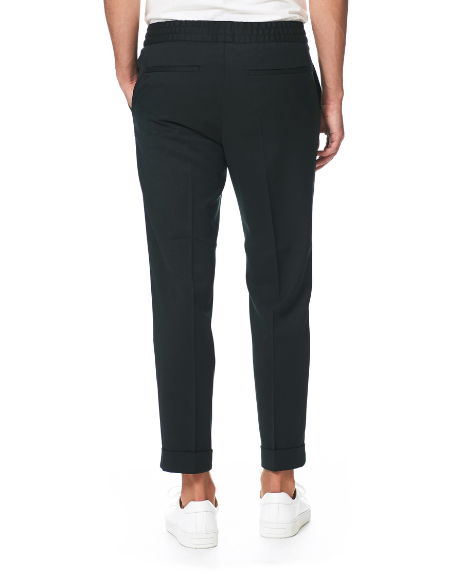 Herren | Hosen | Filippa K | Terry Gabardine Cropped Turn Up Trousers Dark Spruce