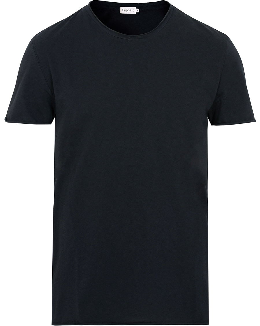 Herren | T-Shirts | Filippa K | Roll Neck Tee Navy