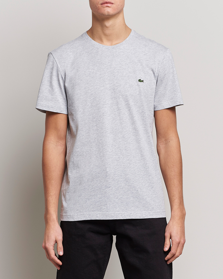 Herren | T-Shirts | Lacoste | Crew Neck T-Shirt Silver Chine