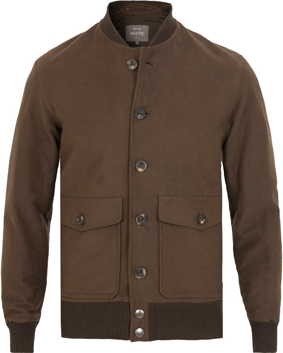 Herren | Jacken | Private White V.C. | Moleskin Bomber Jacket Brown