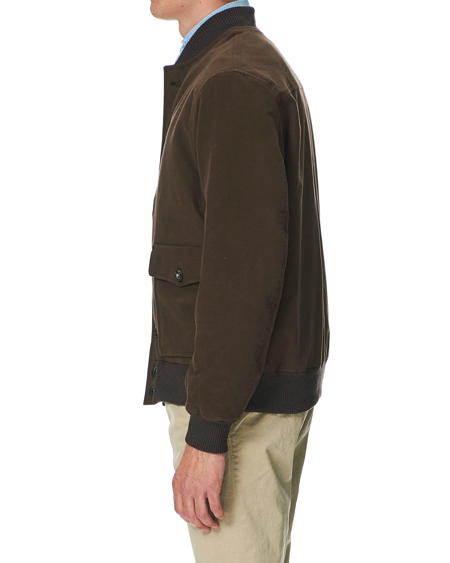 Herren | Jacken | Private White V.C. | Moleskin Bomber Jacket Brown