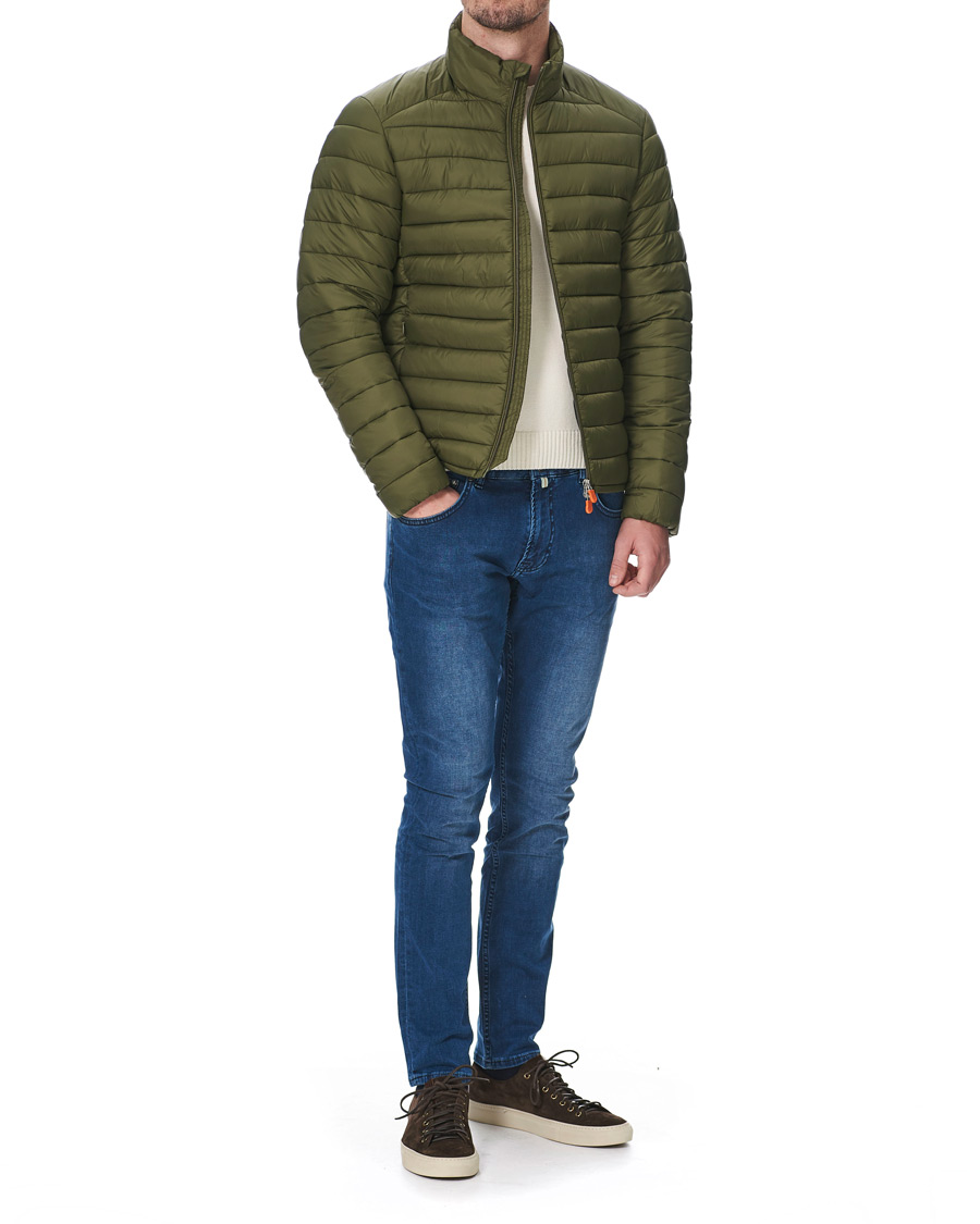 Herren | Jeans | Morris | Steve Satin Stretch Jeans Blue