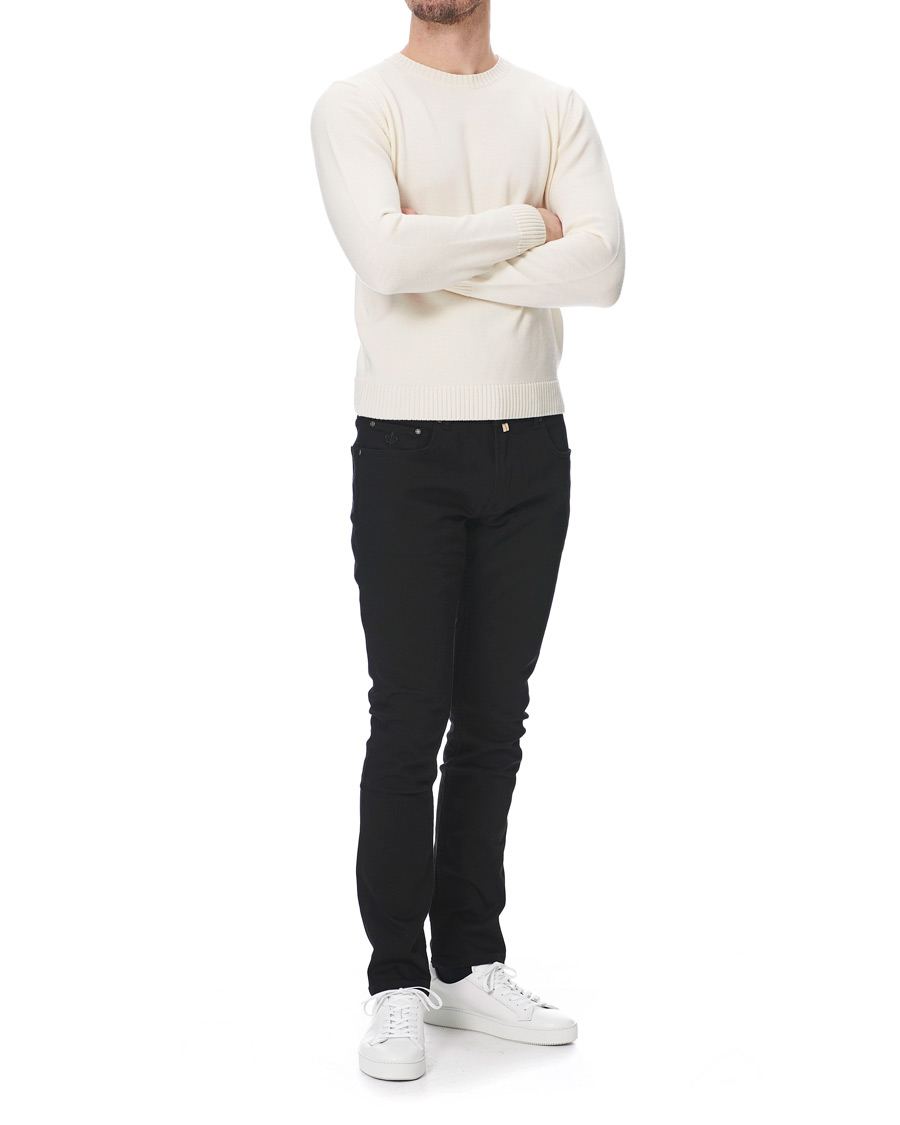 Herren | Jeans | Morris | Steve Satin Stretch Jeans Black