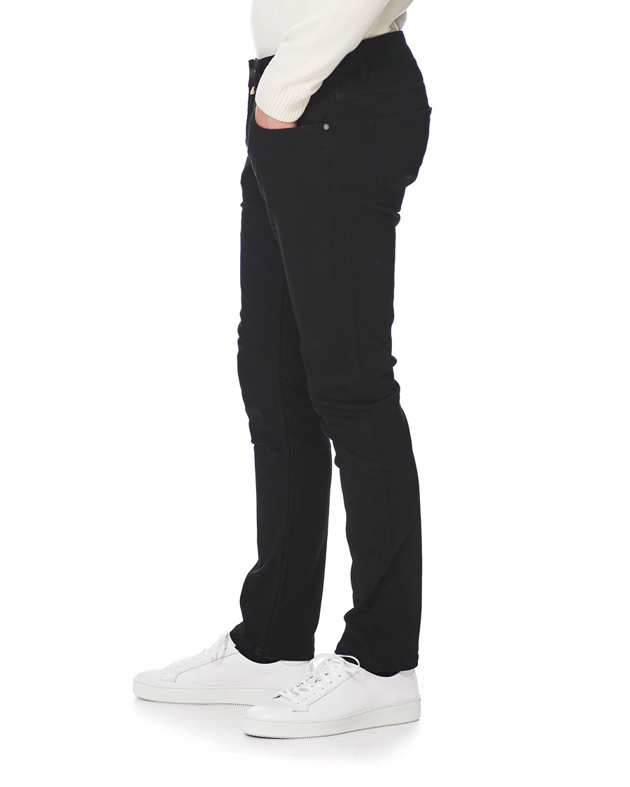 Herren | Jeans | Morris | Steve Satin Stretch Jeans Black