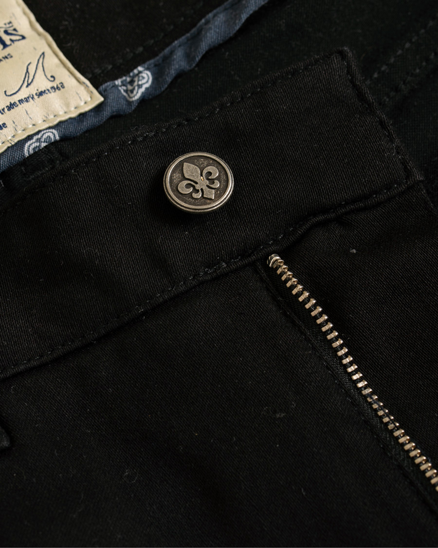 Herren | Jeans | Morris | Steve Satin Stretch Jeans Black