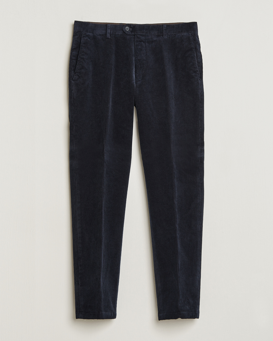 Herren | Hosen | Oscar Jacobson | Denz Corduroy Trousers Navy