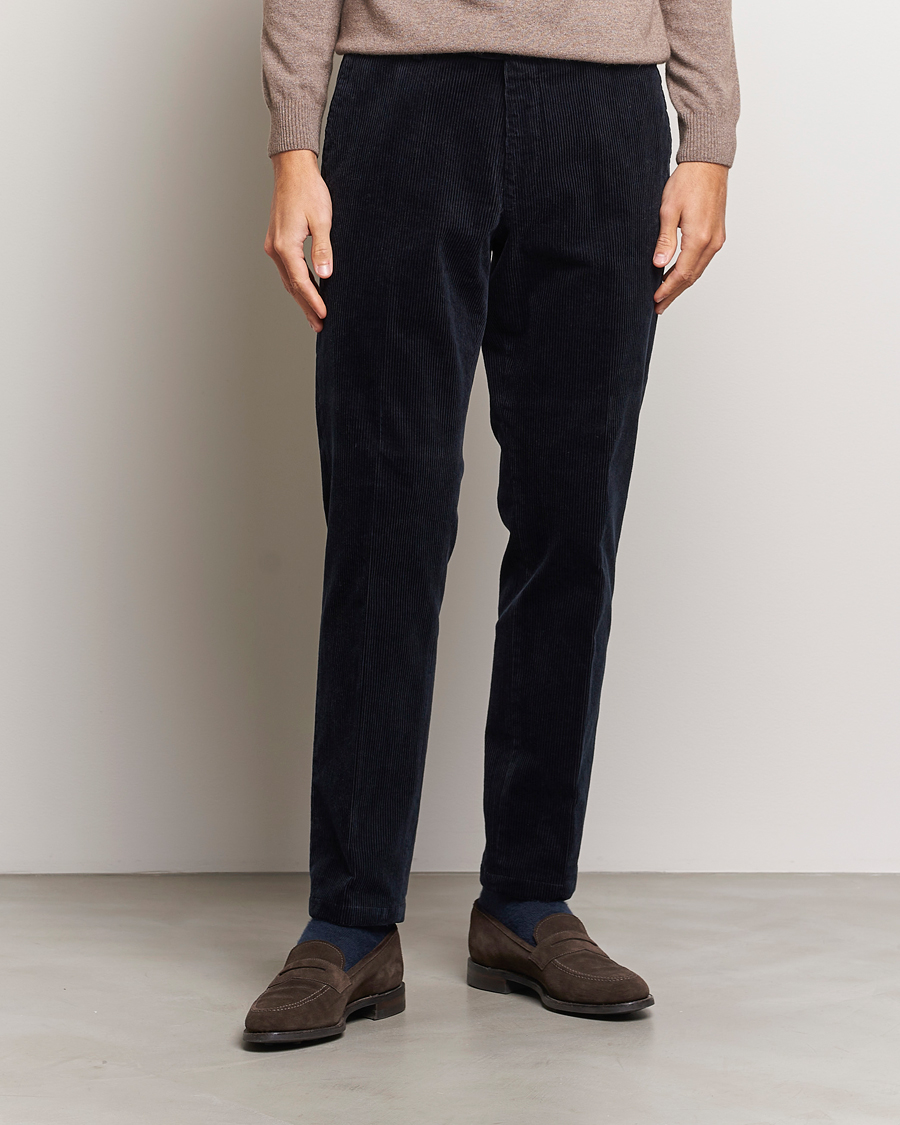 Herren | Hosen | Oscar Jacobson | Denz Corduroy Trousers Navy