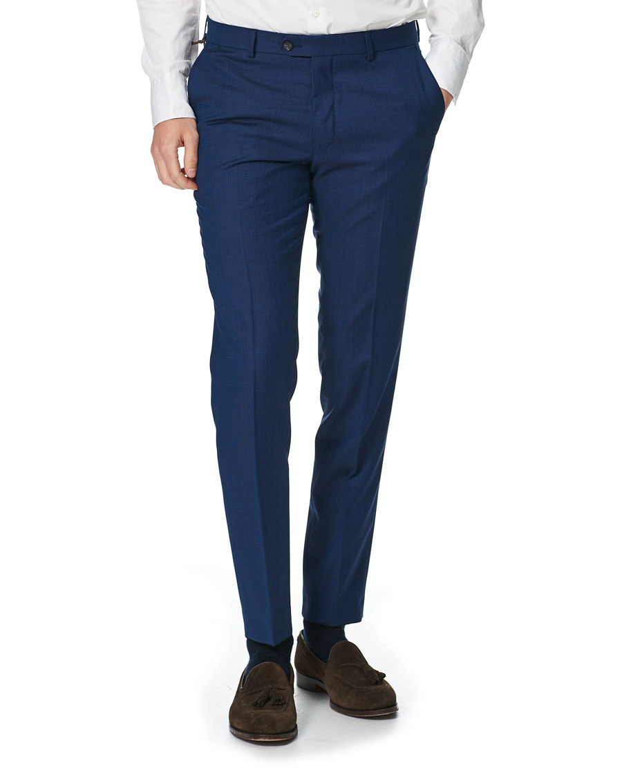 Herren | Hosen | Oscar Jacobson | Denz Wool Trousers Blue
