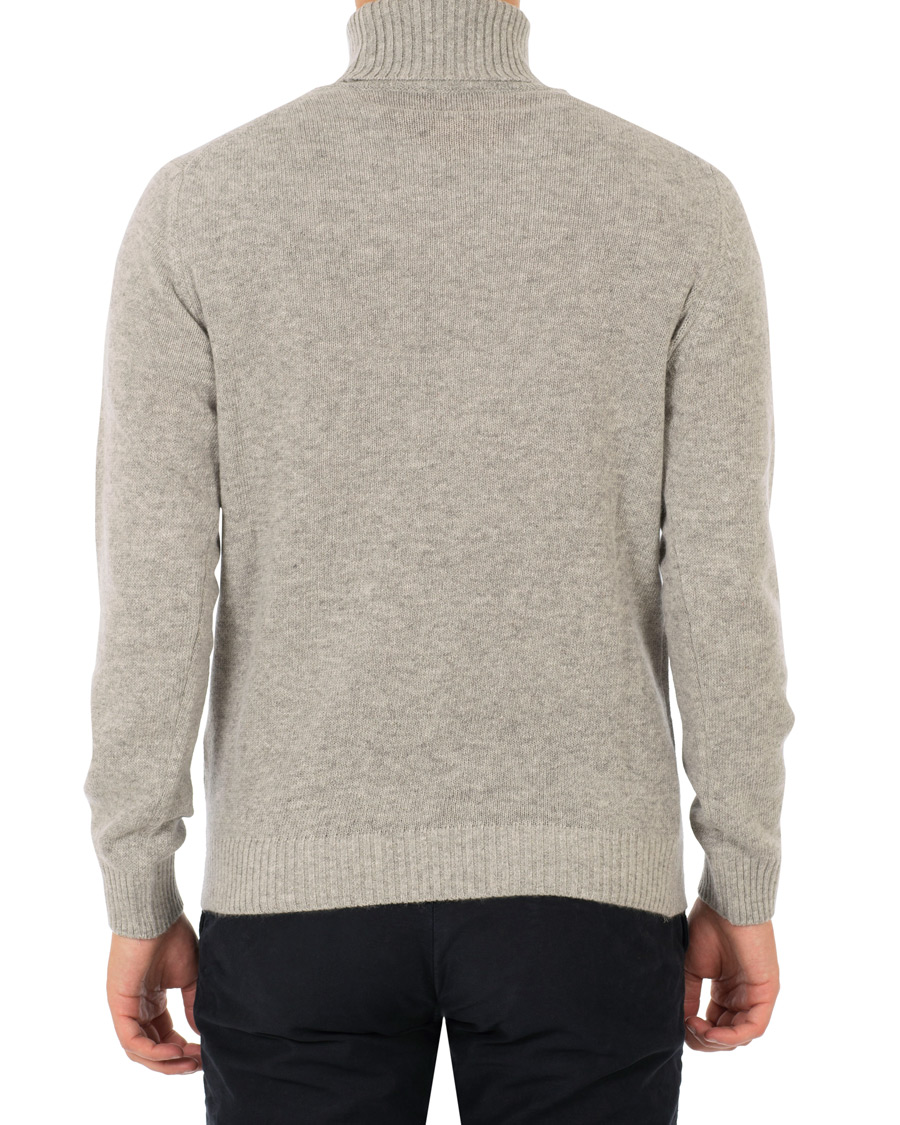 Herren | Pullover | Oscar Jacobson | Kristopher Alpaca Wool Rollneck Light Grey