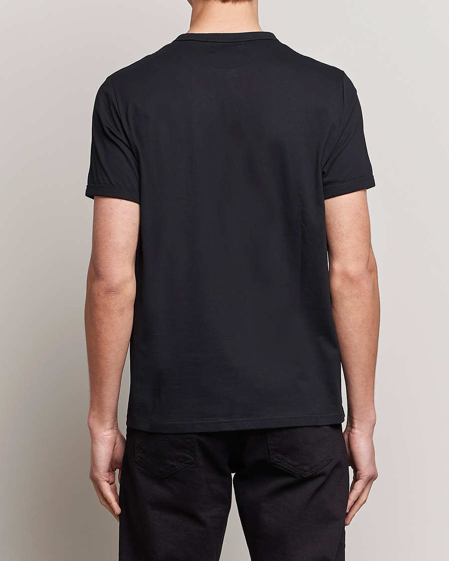 Herren | T-Shirts | Fred Perry | Ringer Crew Neck Tee Black