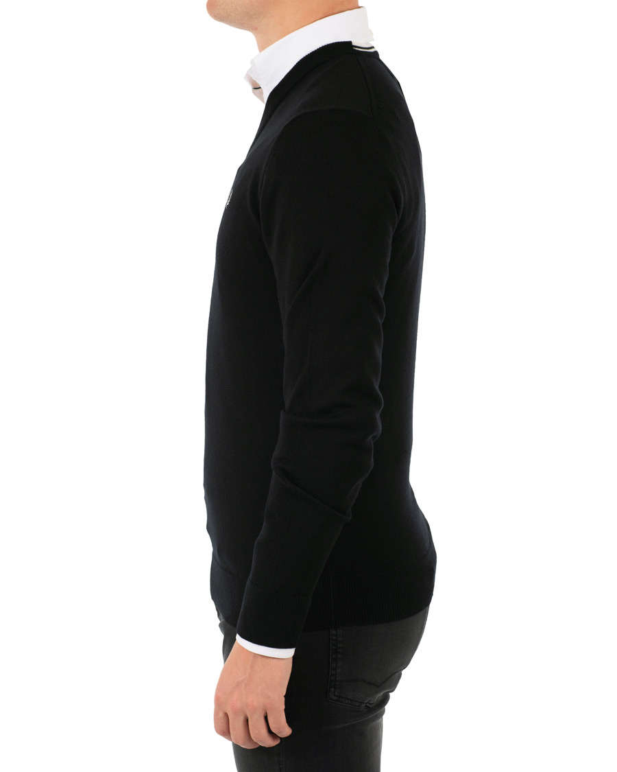 Herren | Pullover | Fred Perry | Merino Wool V-Neck Pullover Black