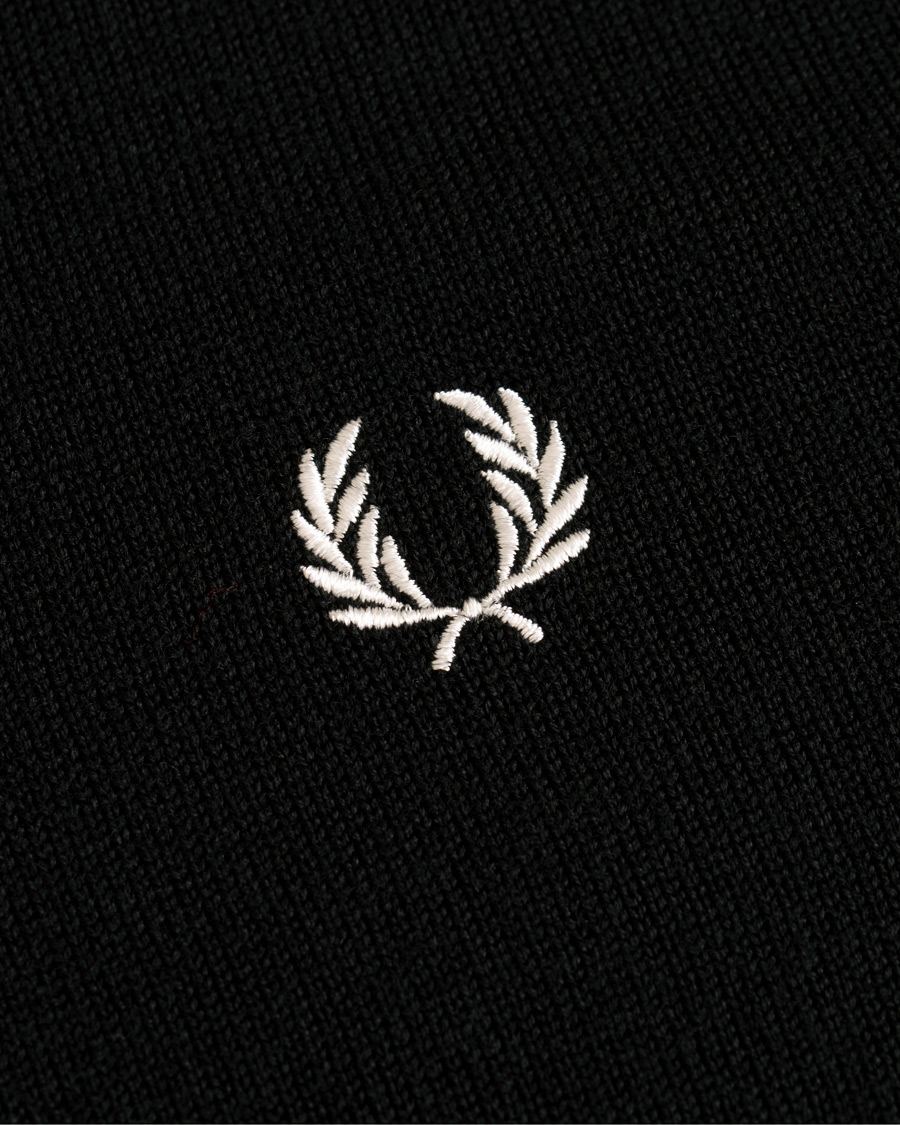 Herren | Pullover | Fred Perry | Merino Wool V-Neck Pullover Black