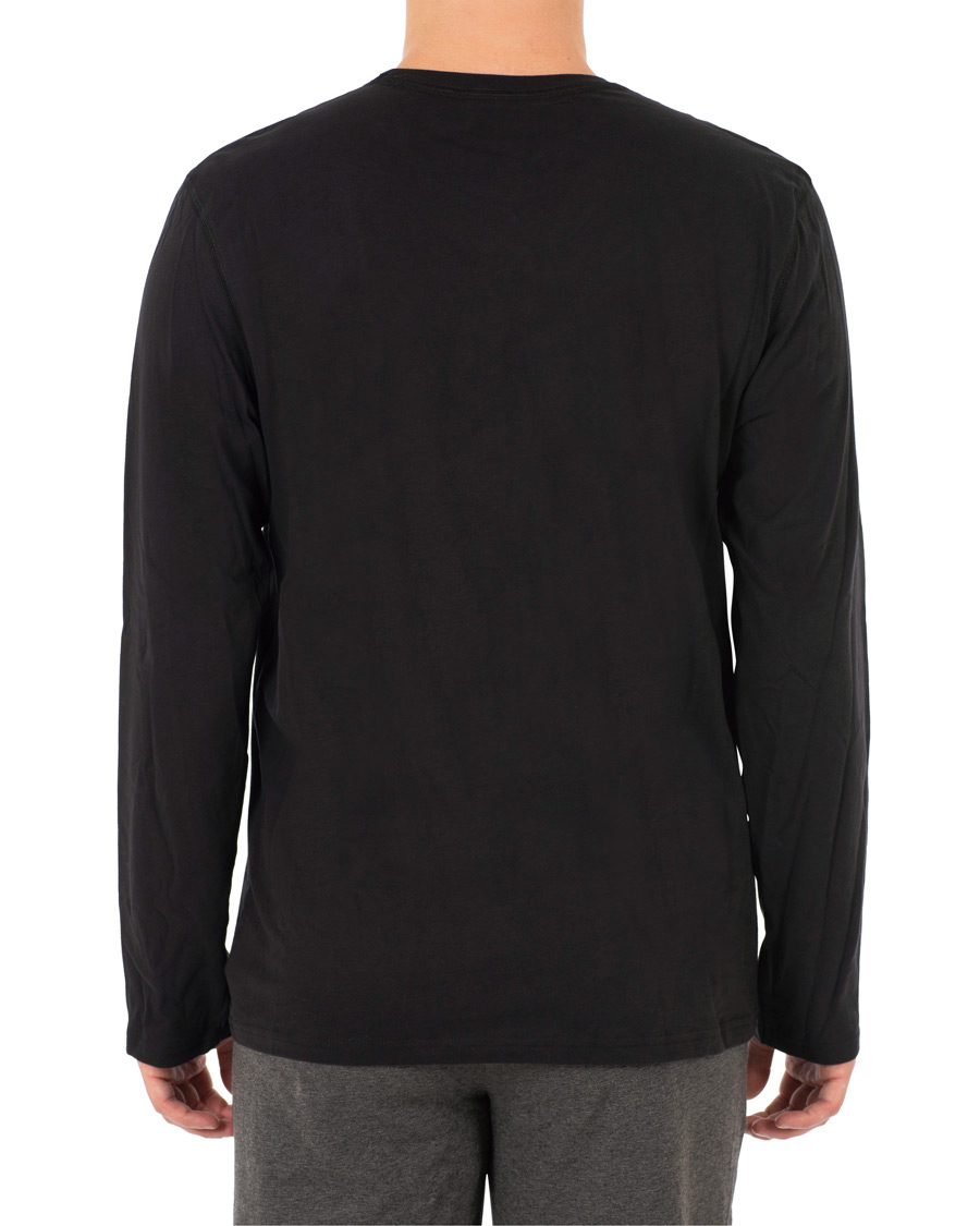 Herren | T-Shirts | Calvin Klein | Logo Long Sleeve Tee Black