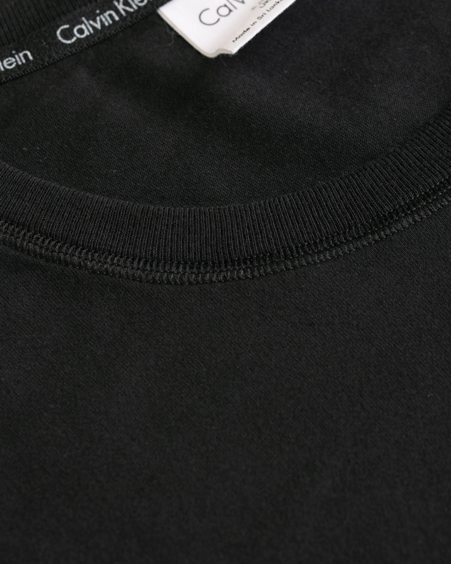 Herren | T-Shirts | Calvin Klein | Logo Long Sleeve Tee Black