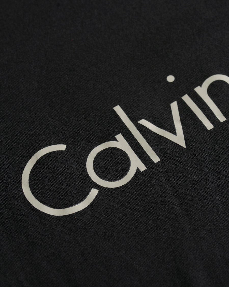 Herren | T-Shirts | Calvin Klein | Logo Long Sleeve Tee Black