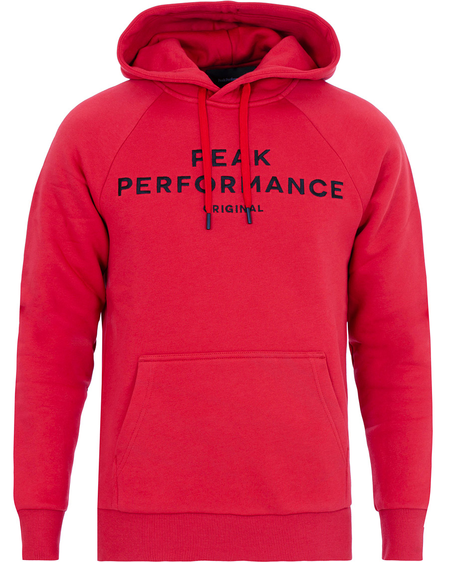 Herren | Pullover | Peak Performance | Logo Hoodie Red
