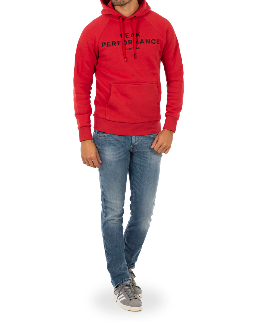 Herren | Pullover | Peak Performance | Logo Hoodie Red