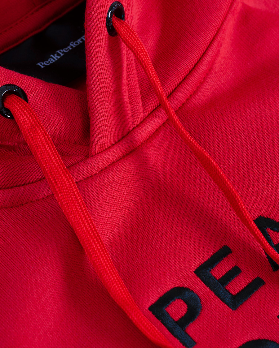 Herren | Pullover | Peak Performance | Logo Hoodie Red