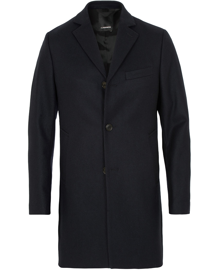 Herren | Jacken | J.Lindeberg | Wolger Compact Melton Coat Navy
