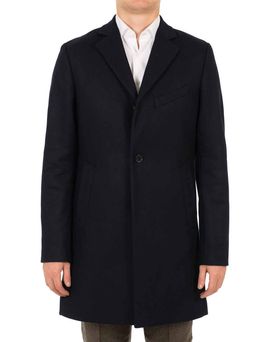 Herren | Jacken | J.Lindeberg | Wolger Compact Melton Coat Navy