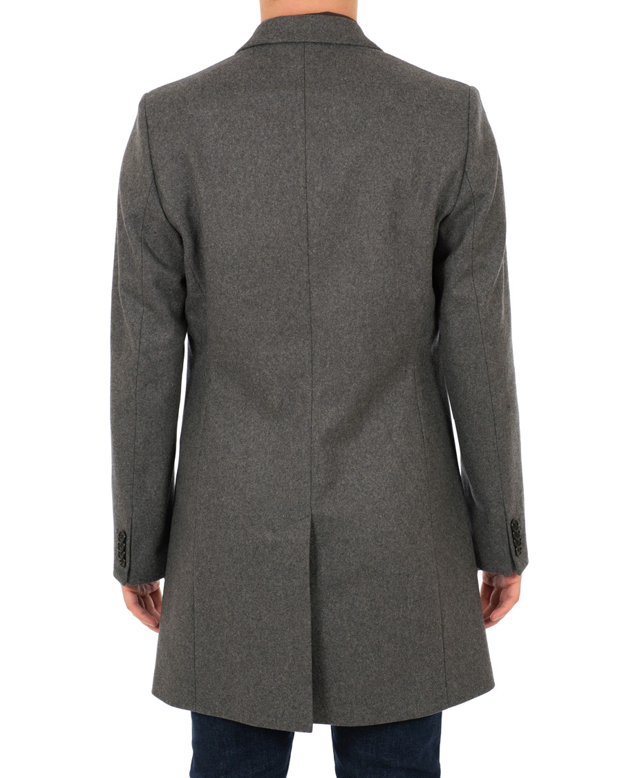 Herren | Jacken | J.Lindeberg | Wolger Compact Melton Coat Dark Grey Melange