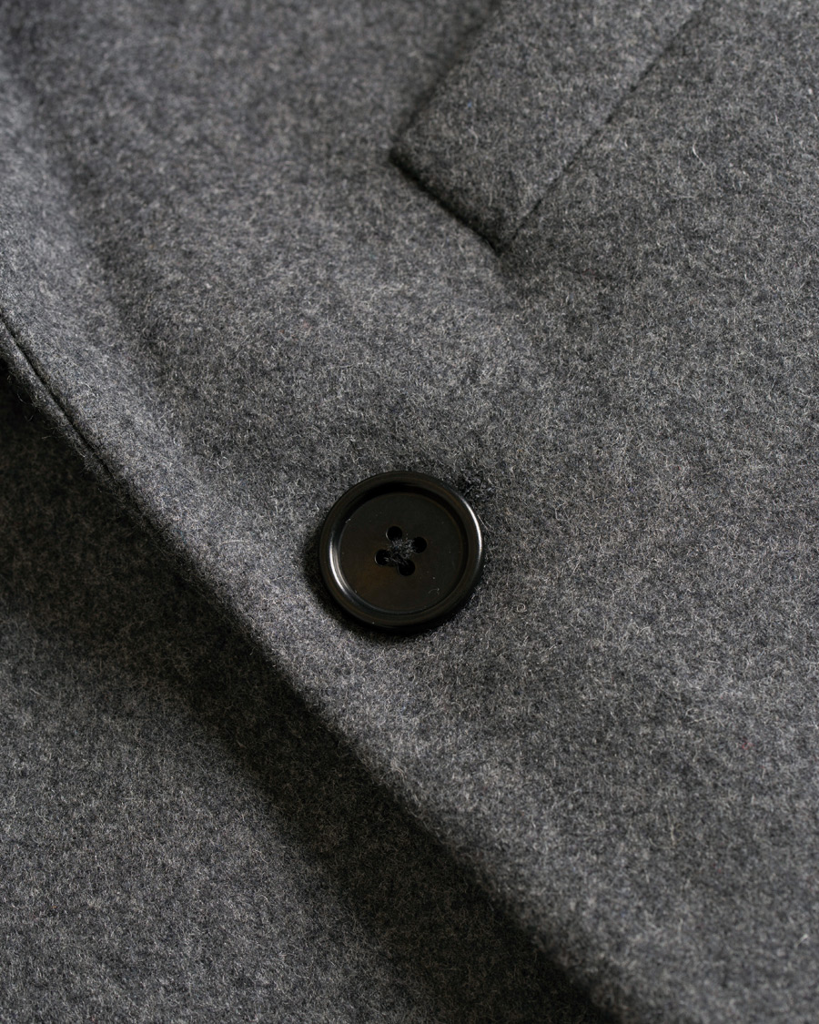 Herren | Jacken | J.Lindeberg | Wolger Compact Melton Coat Dark Grey Melange