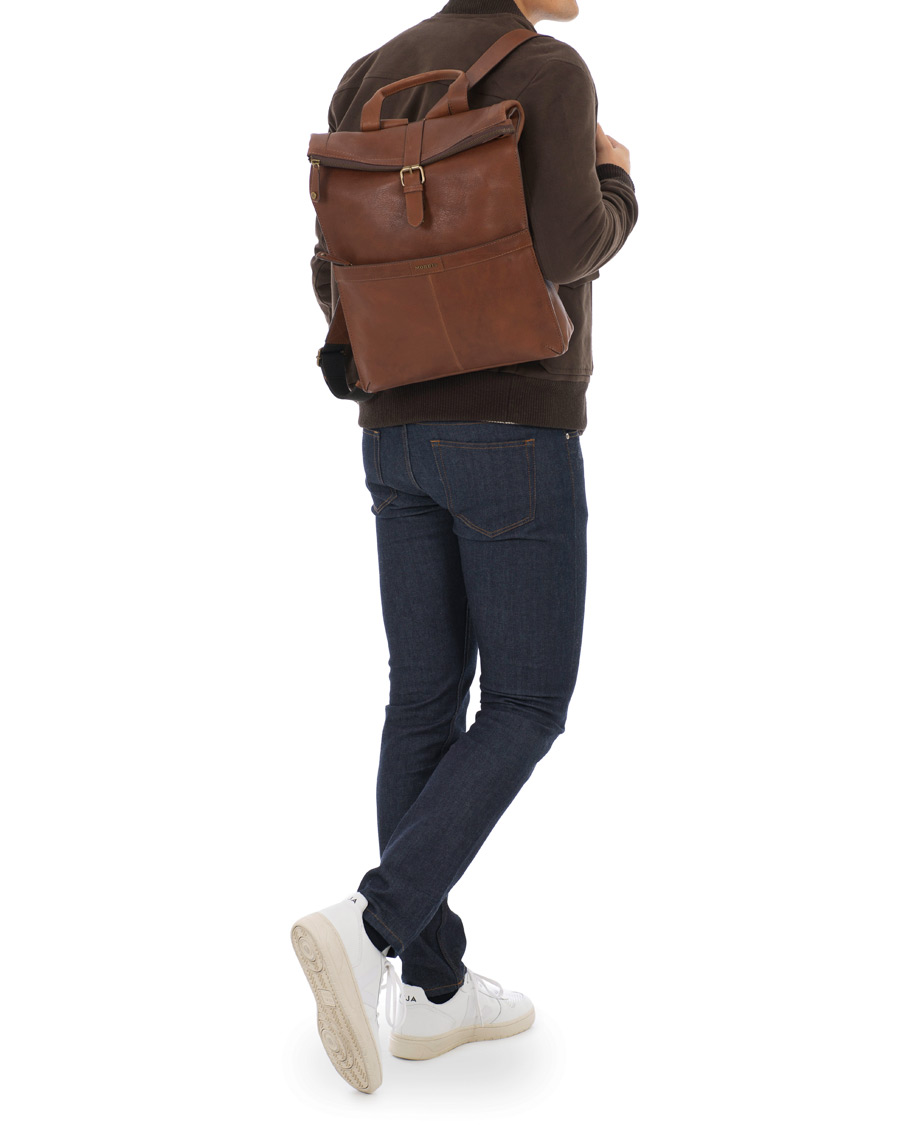 Herren | Taschen | Morris | Leather Backpack Cognac