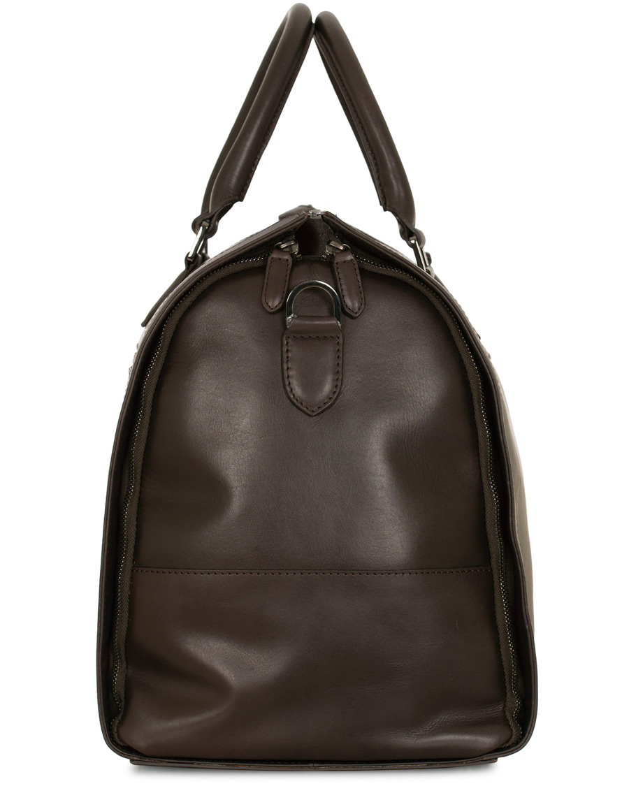 Herren | Taschen | Oscar Jacobson | Leather Weekendbag Dark Brown