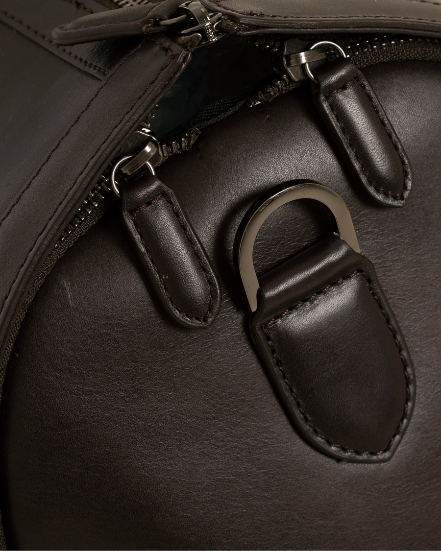 Herren | Taschen | Oscar Jacobson | Leather Weekendbag Dark Brown