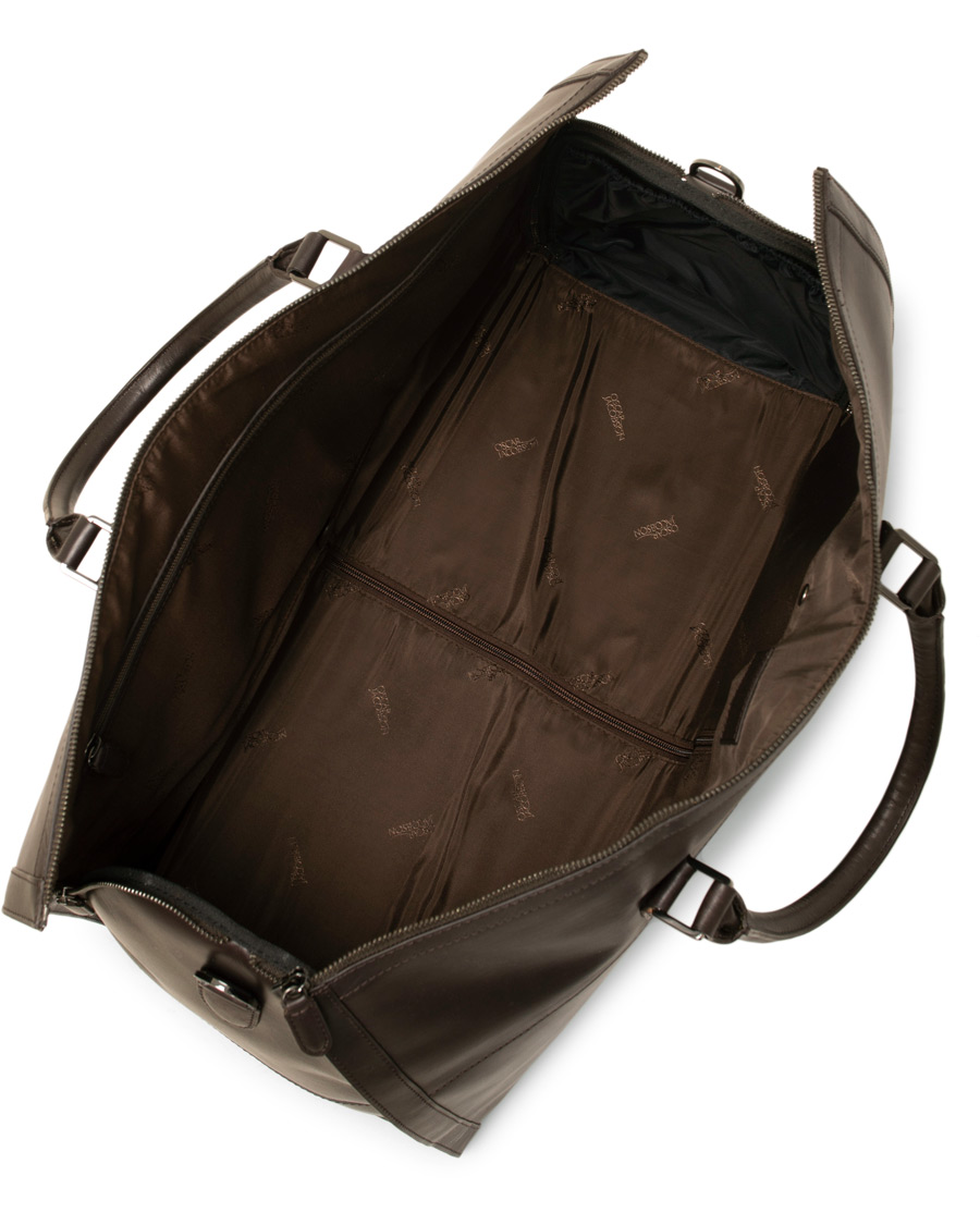 Herren | Taschen | Oscar Jacobson | Leather Weekendbag Dark Brown