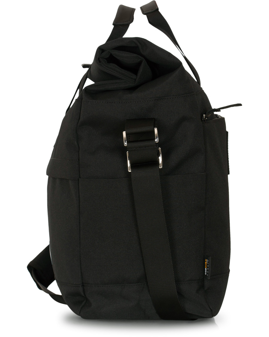 Herren | Taschen | Sandqvist | Tor Cordura Eco Made Roll Top Messenger Bag Black