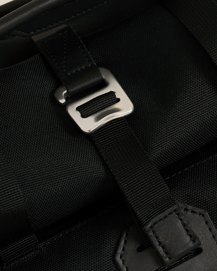 Herren | Taschen | Sandqvist | Tor Cordura Eco Made Roll Top Messenger Bag Black