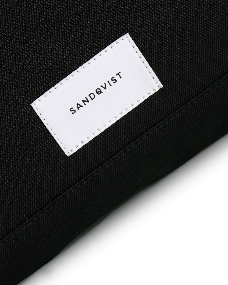 Herren | Taschen | Sandqvist | Tor Cordura Eco Made Roll Top Messenger Bag Black