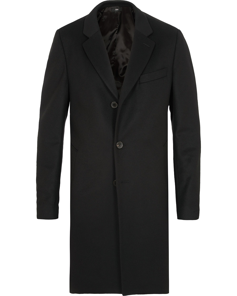 Herren | Jacken | BOSS BLACK | BOSS Nye Wool/Cashmere Coat Black
