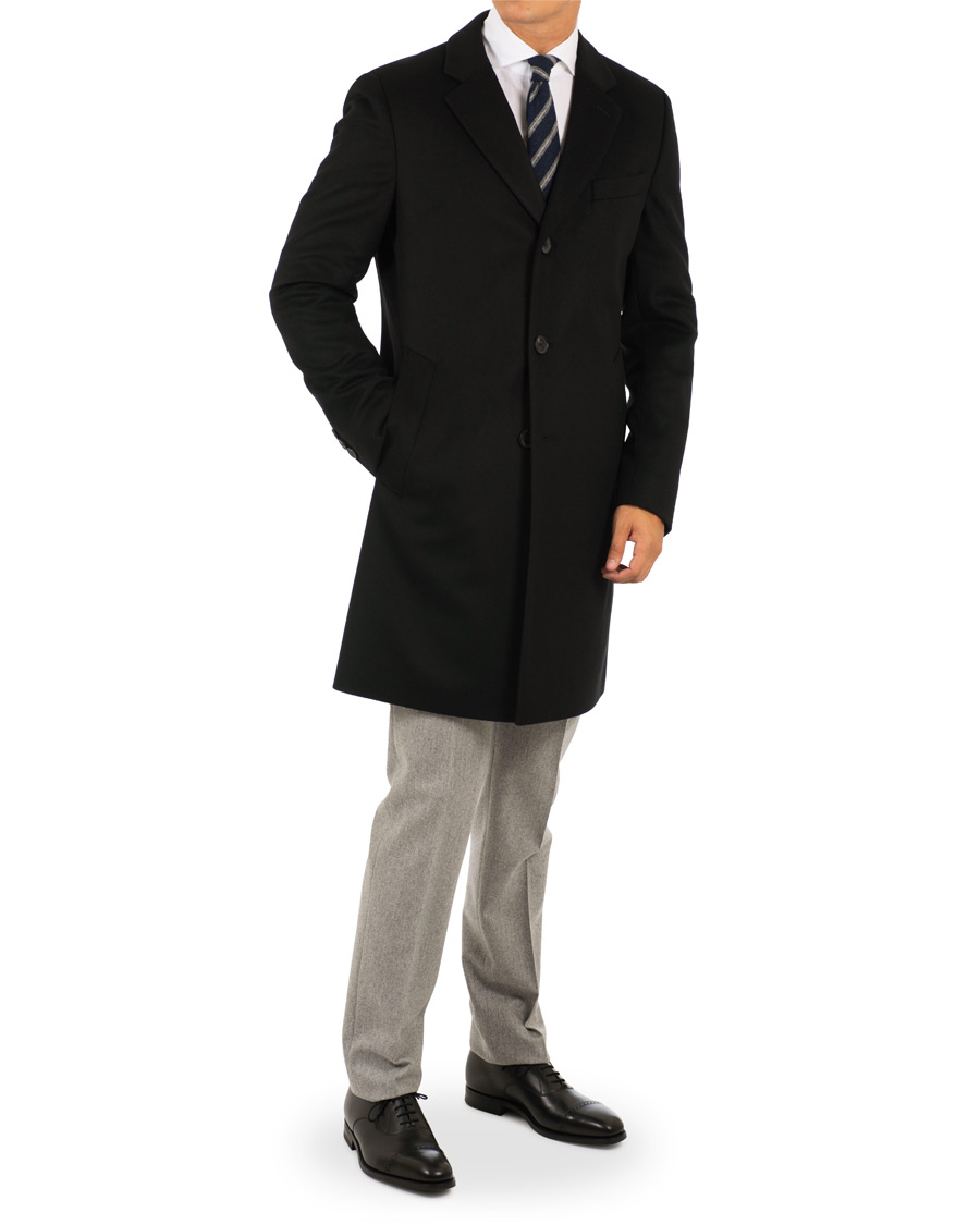Herren | Jacken | BOSS BLACK | BOSS Nye Wool/Cashmere Coat Black