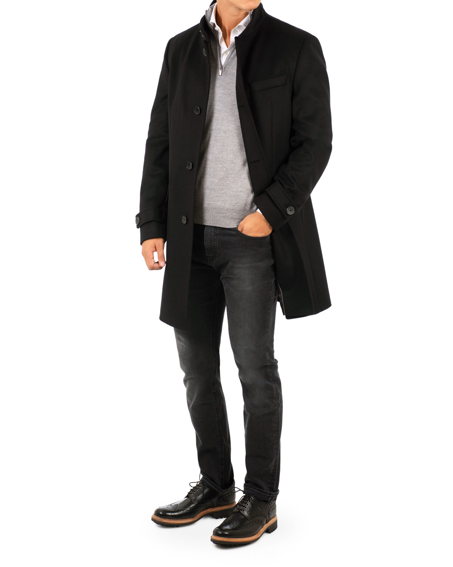 Herren | Jacken | BOSS BLACK | BOSS Sintrax Wool/Cashmere Coat Black