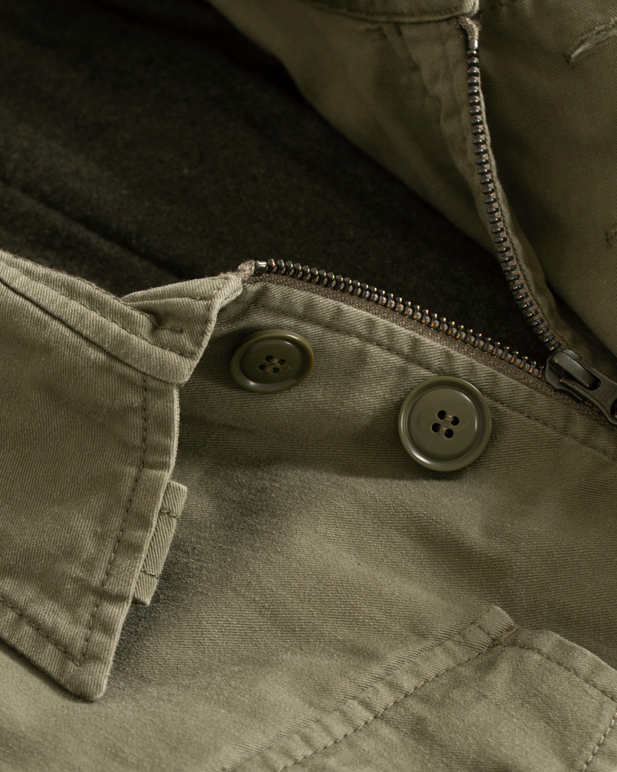Herren | Jacken | Aspesi | Vancouver Lined Cotton Field Jacket Army Green