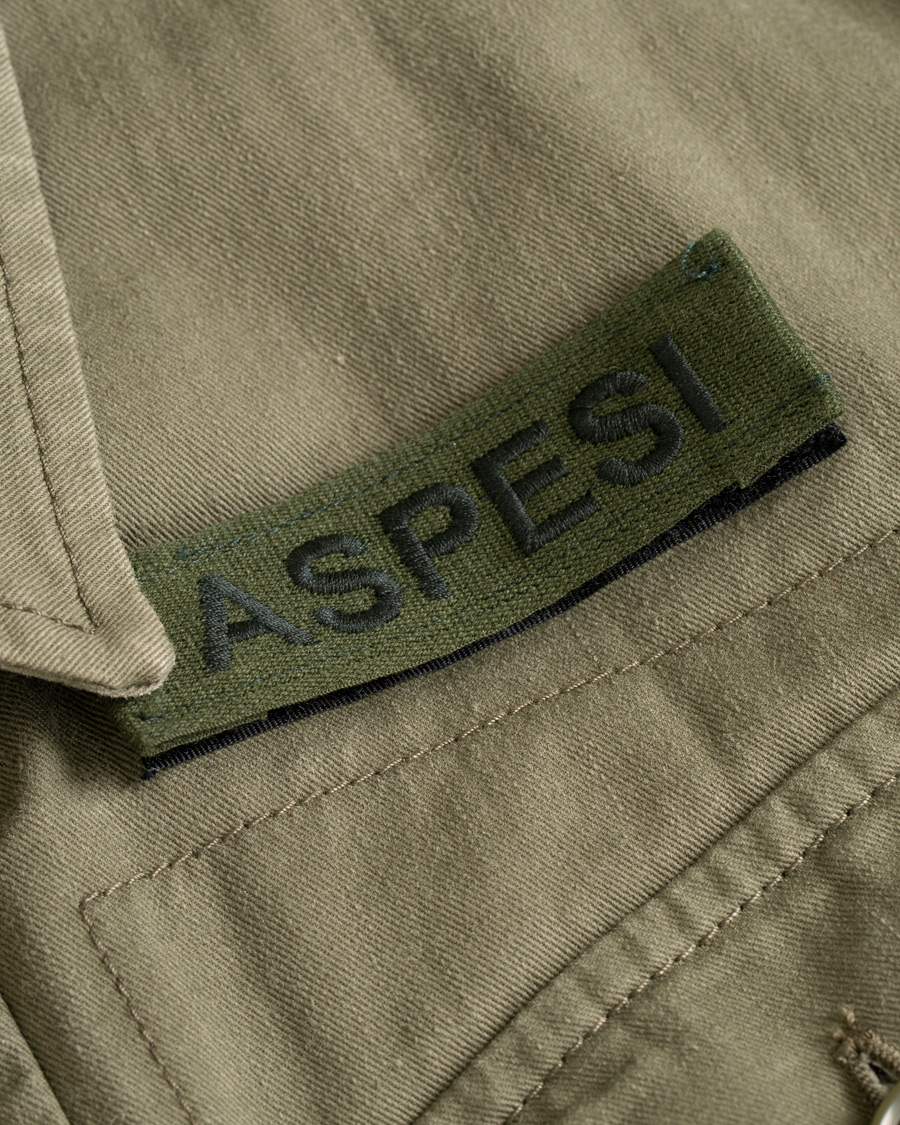Herren | Jacken | Aspesi | Vancouver Lined Cotton Field Jacket Army Green