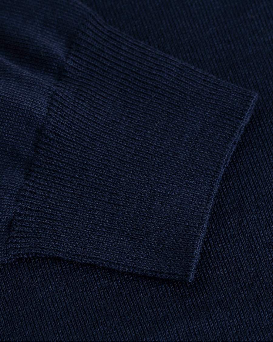 Herren | Pullover | Stenströms | Fine Merino Wool Rollneck Navy