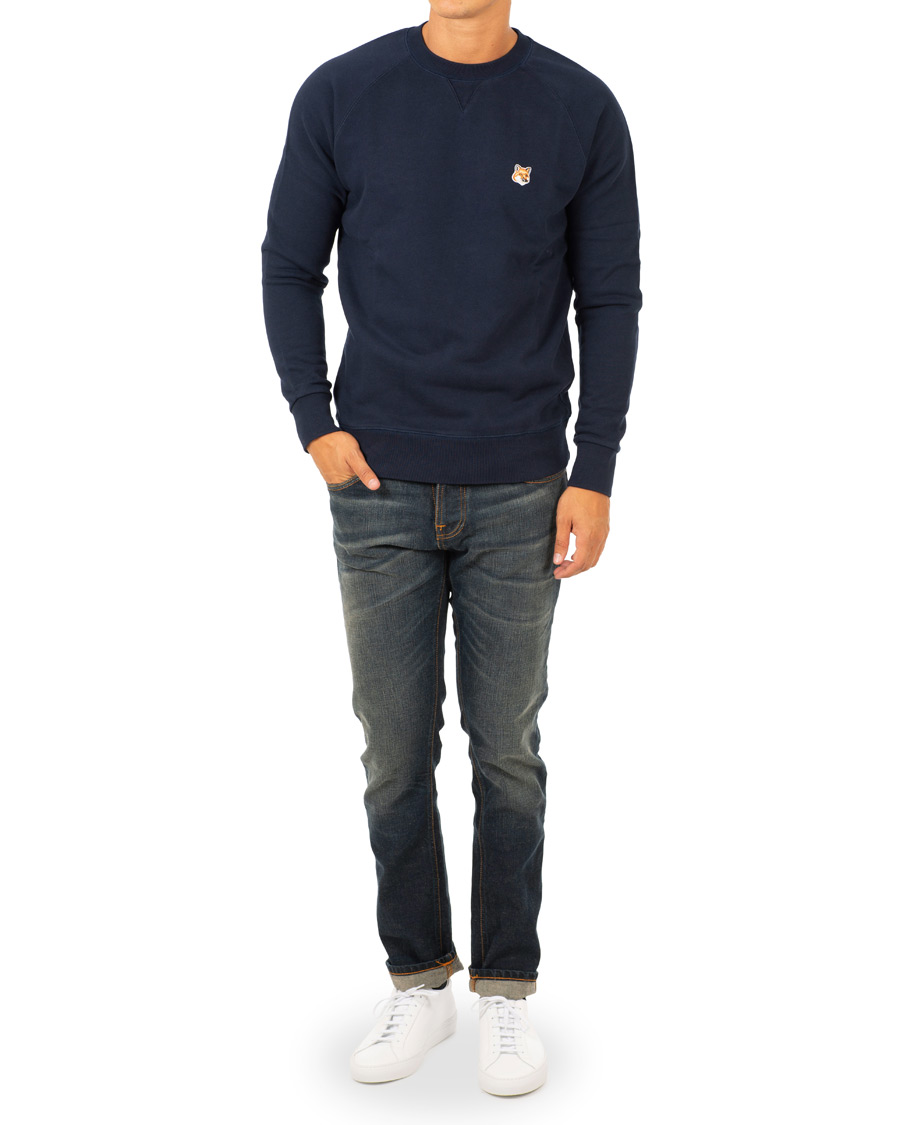 Herren | Pullover | Maison Kitsuné | Sweatshirt Fox Head Patch Navy