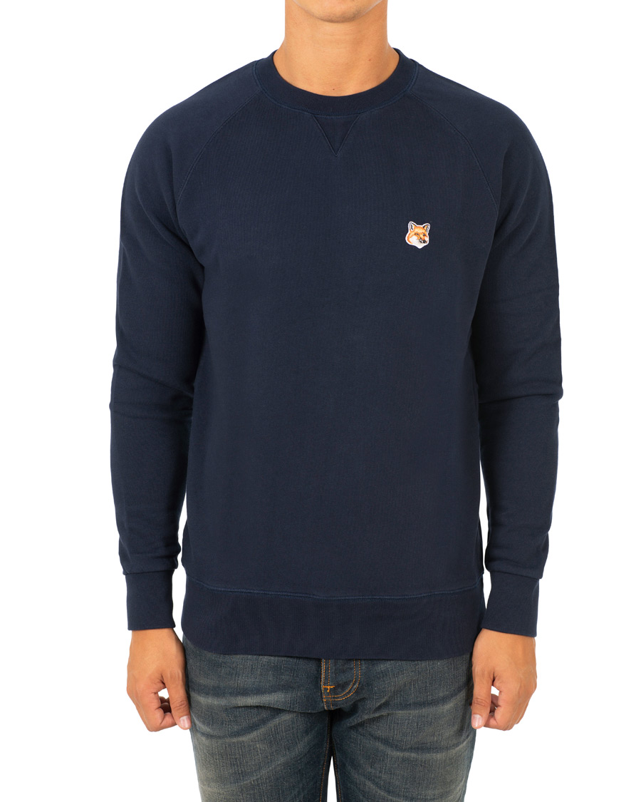 Herren | Pullover | Maison Kitsuné | Sweatshirt Fox Head Patch Navy