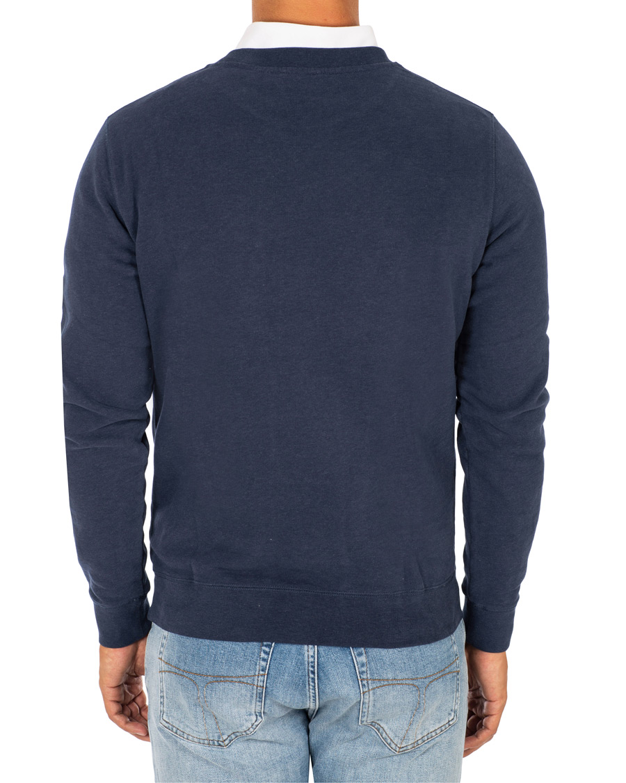 Herren | Pullover | Sunspel | Loopback Sweatshirt Navy Melange