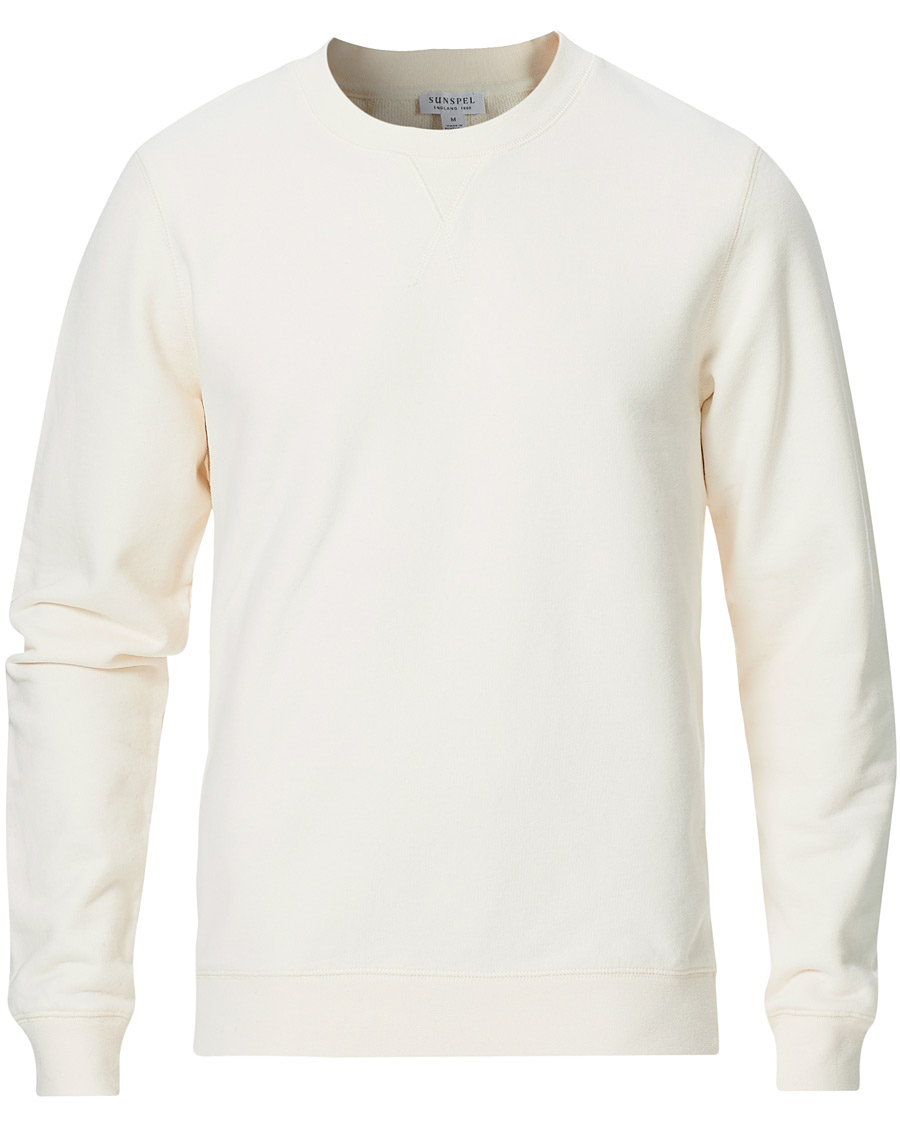Herren | Pullover | Sunspel | Loopback Sweatshirt Archive White