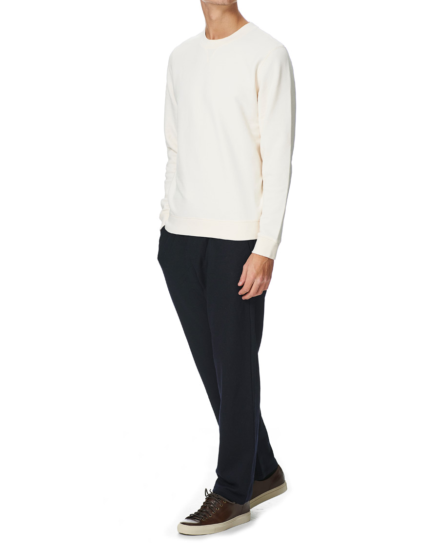 Herren | Pullover | Sunspel | Loopback Sweatshirt Archive White