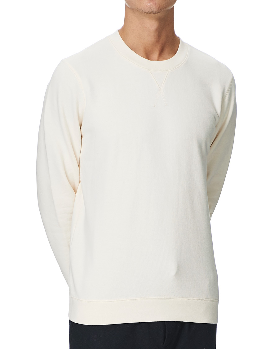 Herren | Pullover | Sunspel | Loopback Sweatshirt Archive White