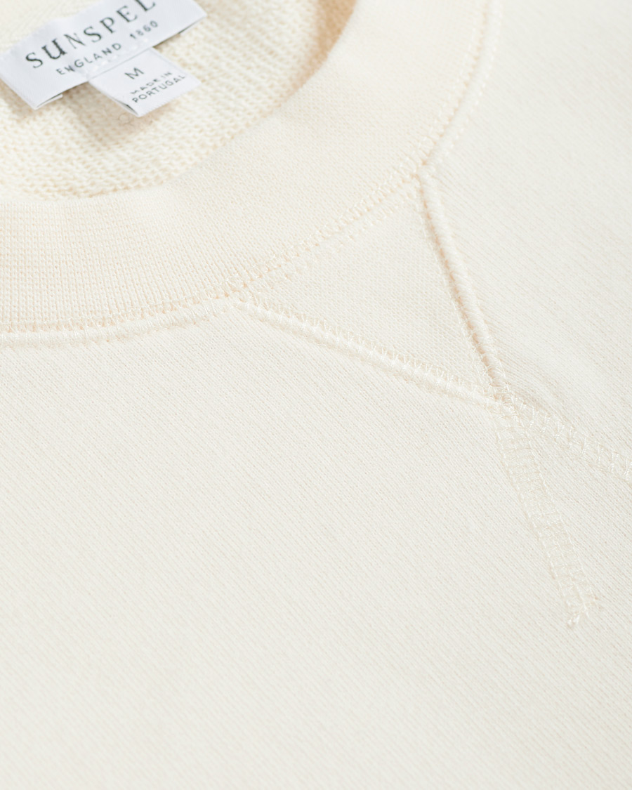 Herren | Pullover | Sunspel | Loopback Sweatshirt Archive White