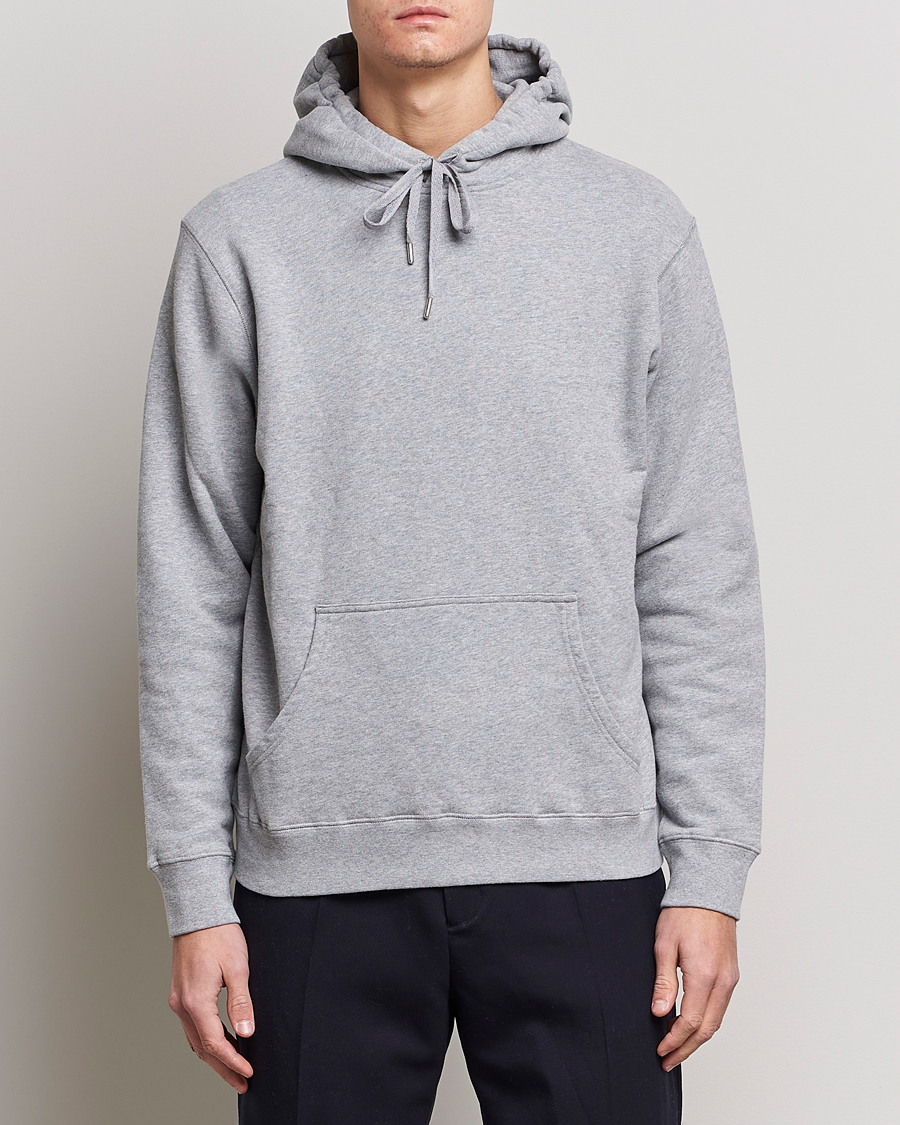 Herren | Freizeitkleidung | Sunspel | Loopback Hoodie Grey Melange