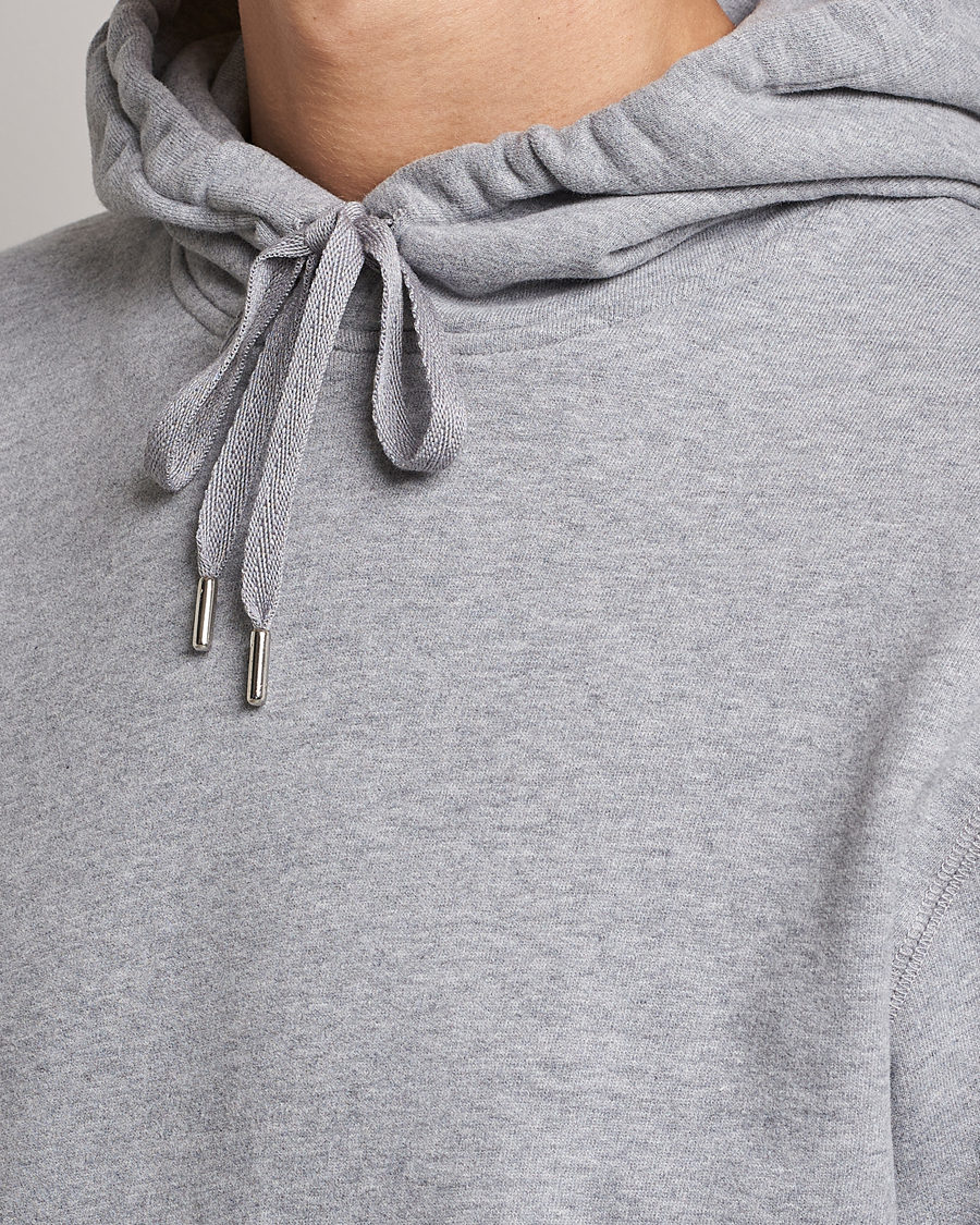 Herren | Pullover | Sunspel | Loopback Hoodie Grey Melange